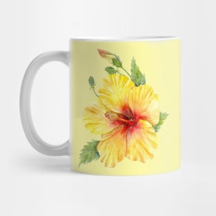 Yellow Tropical Hibiscus Mug